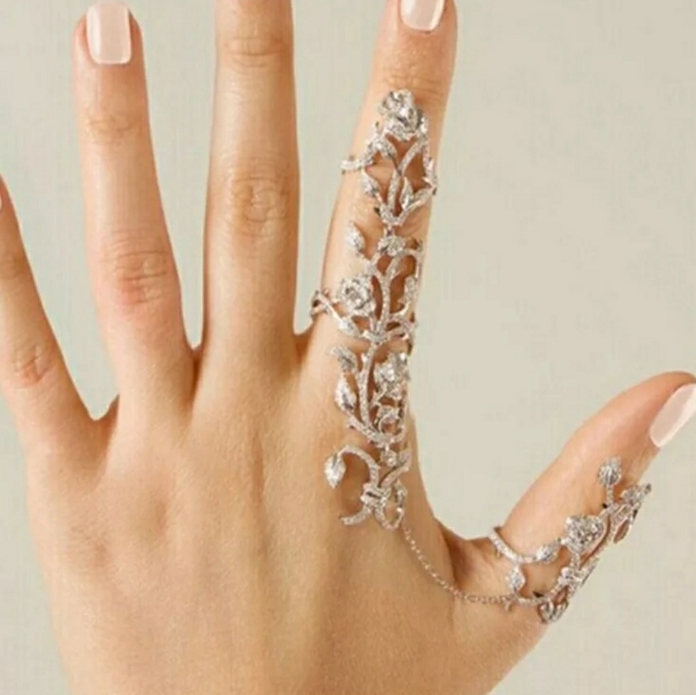 Two Finger Filigree Ring